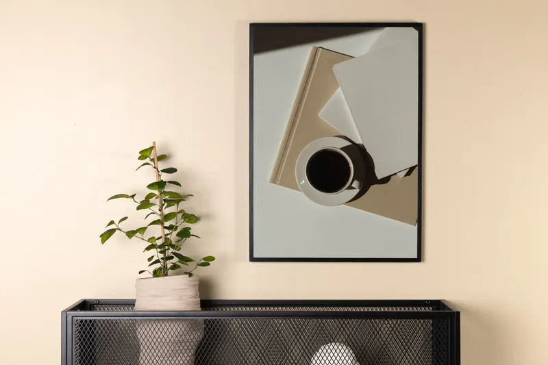 Coffee Poster mit Kaffeetasse in 30 × 21 cm, im Wohnraum, Ansicht 2