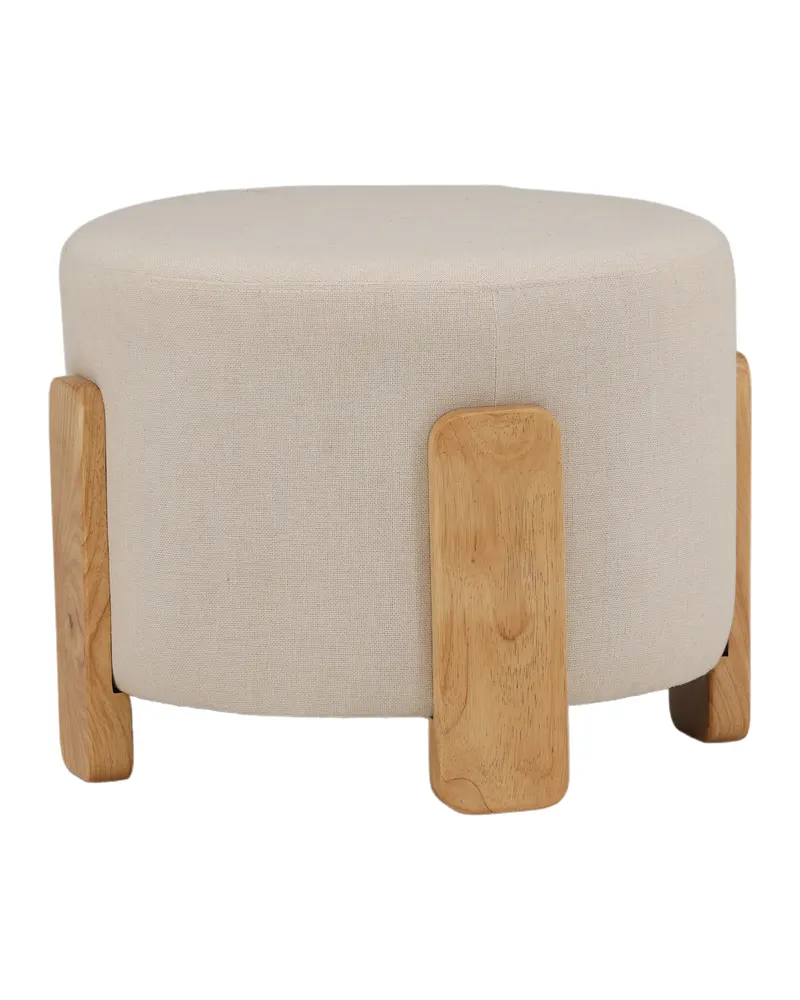 Coffey runder Hocker mit Holzbeinen, Ansicht 7