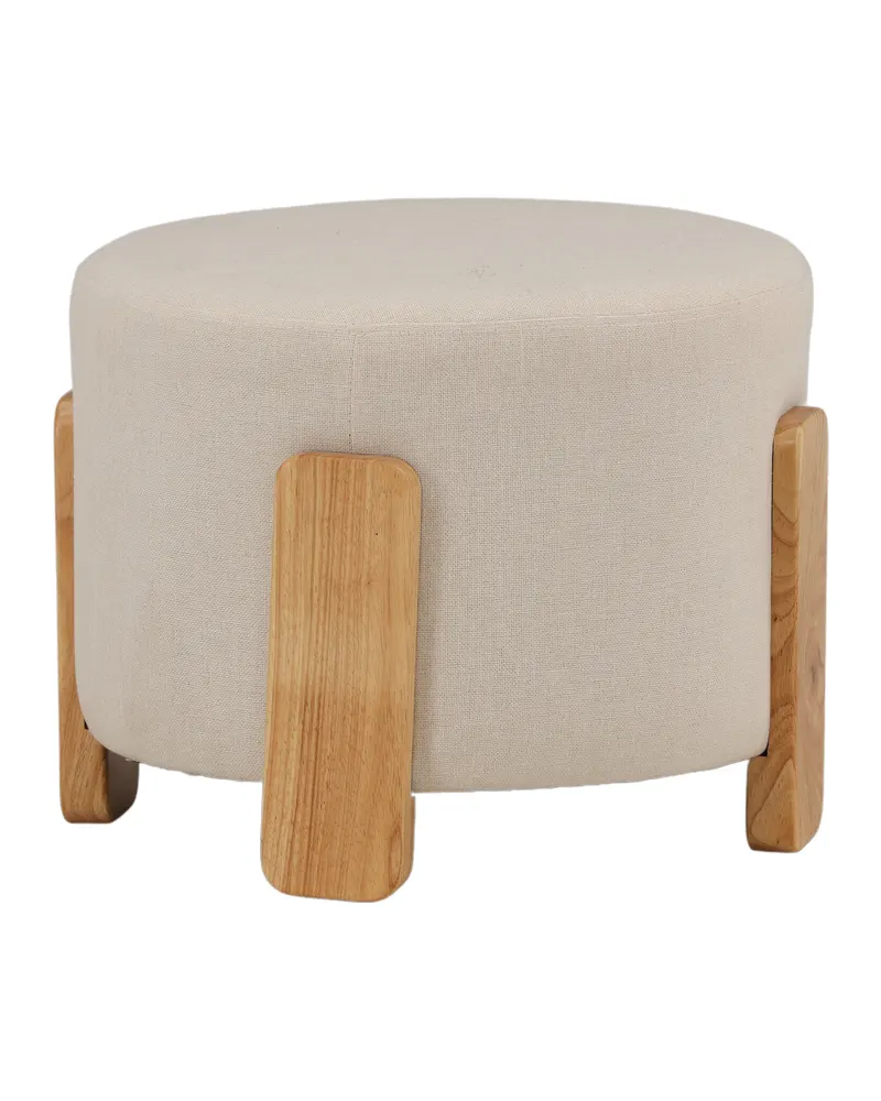 Coffey runder Hocker mit Holzbeinen, Ansicht 12