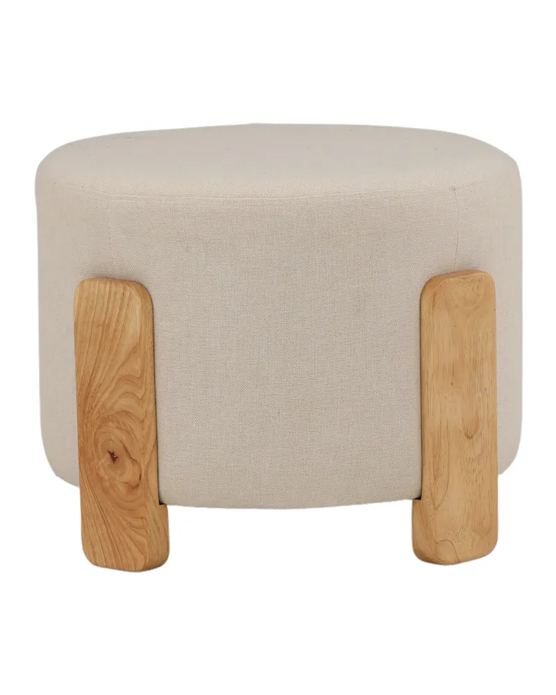 Coffey runder Hocker mit Holzbeinen, Ansicht 6