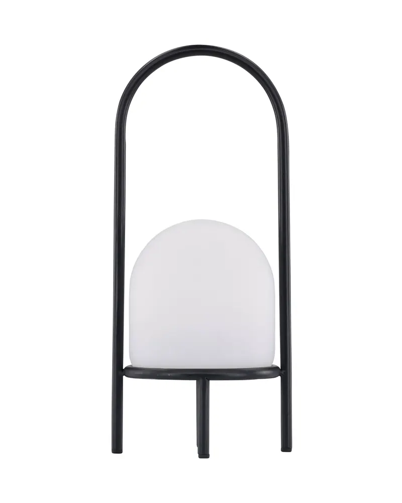 Colie Gartenlampe mit Batterie für Tisch und Boden, 43 cm, Schwarz, Weiß