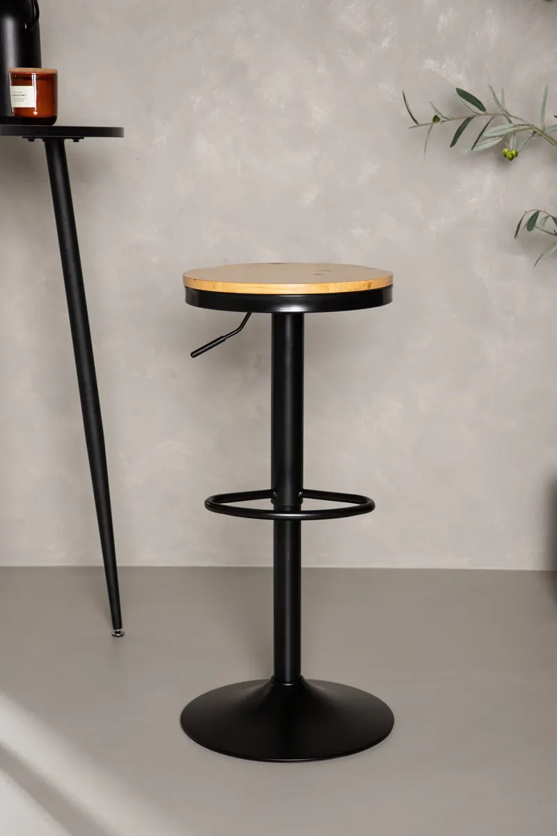Conway Barhocker höhenverstellbar im 2er-Set, im Wohnraum, Ansicht 1