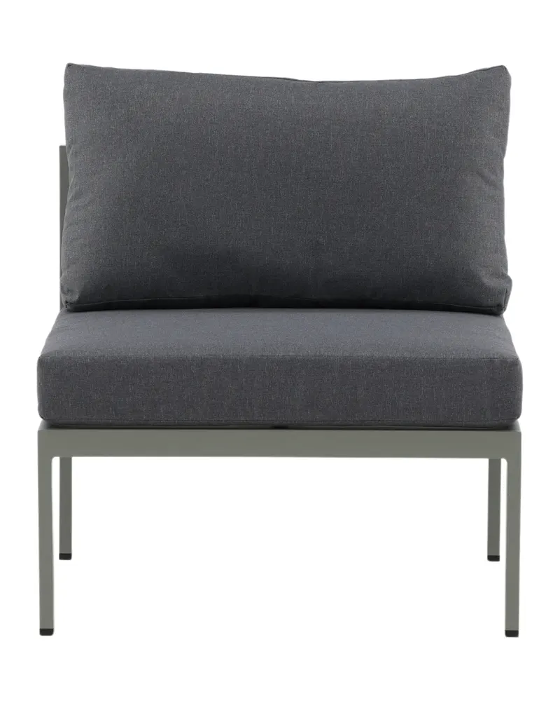 Copacabana Loungemodul für modulare Gartenmöbel in 74 × 65 × 70 cm, Grau, Gestell Khaki, Polyester, Ansicht 1