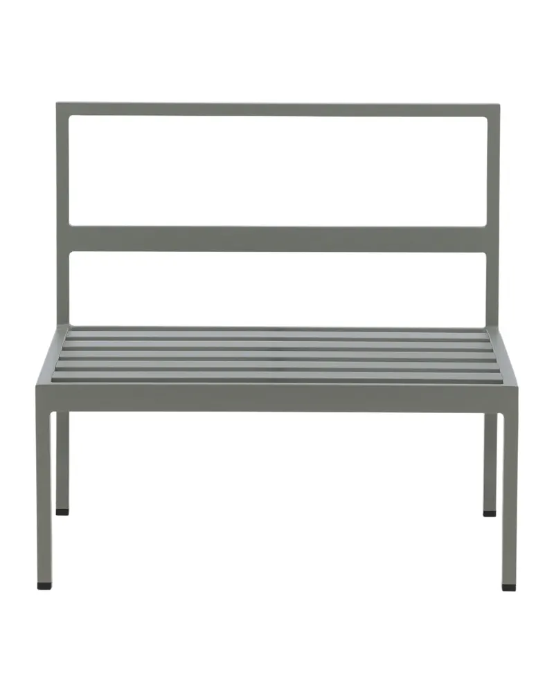 Copacabana Loungemodul für modulare Gartenmöbel in 74 × 65 × 70 cm, Grau, Gestell Khaki, Polyester, Ansicht 13