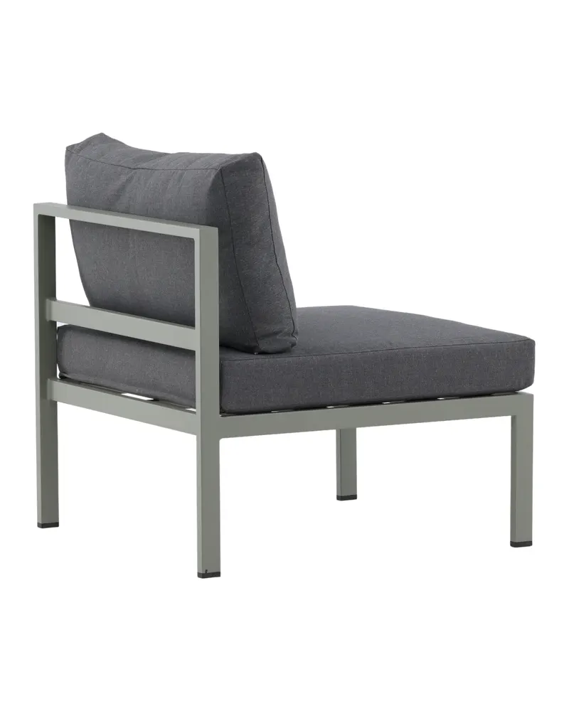 Copacabana Loungemodul für modulare Gartenmöbel in 74 × 65 × 70 cm, Grau, Gestell Khaki, Polyester, Ansicht 5