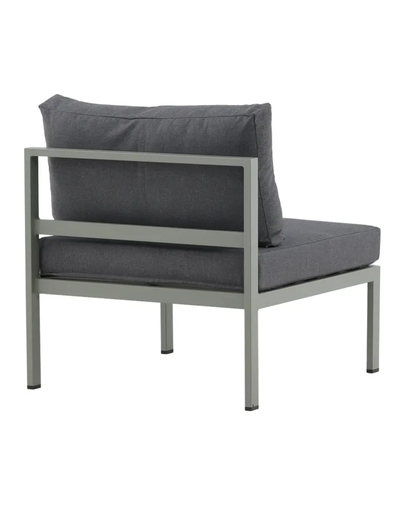 Copacabana Loungemodul für modulare Gartenmöbel in 74 × 65 × 70 cm, Grau, Gestell Khaki, Polyester, Ansicht 6