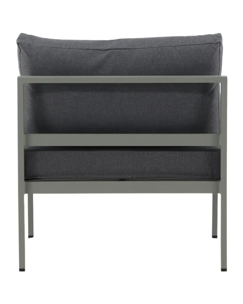 Copacabana Loungemodul für modulare Gartenmöbel in 74 × 65 × 70 cm, Grau, Gestell Khaki, Polyester, Ansicht 7