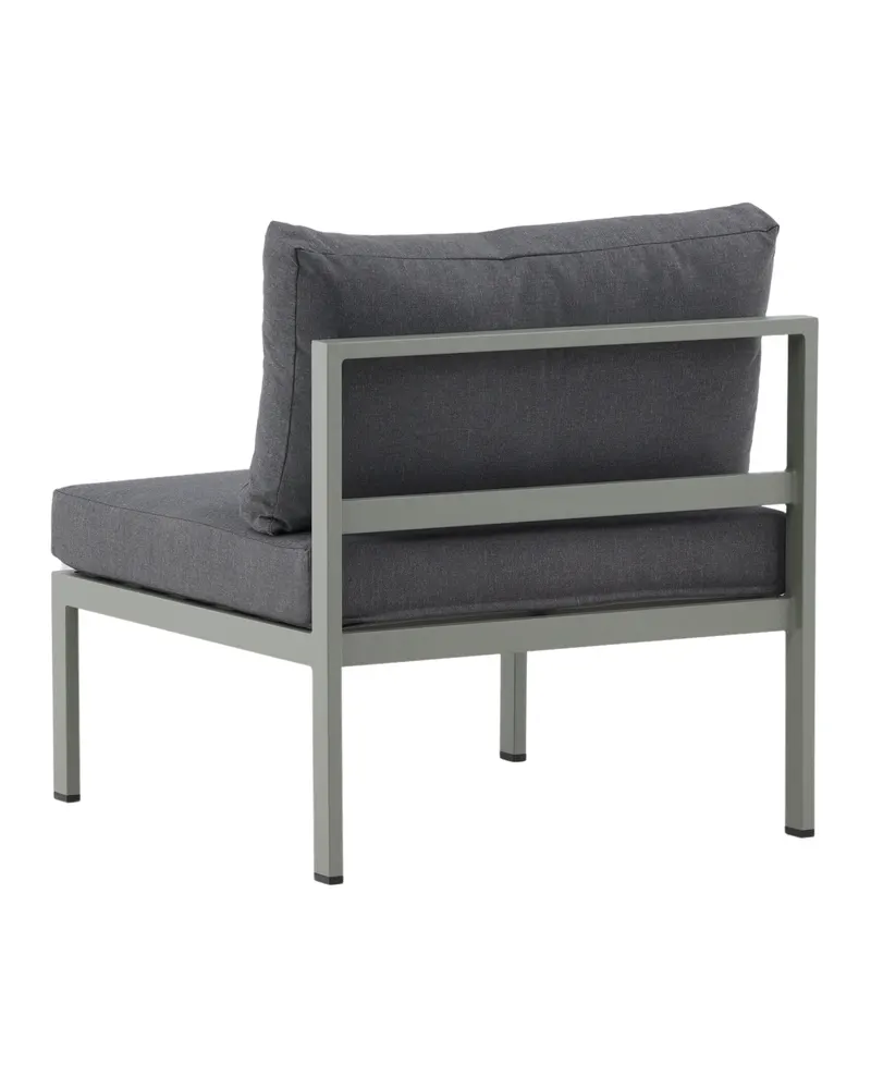 Copacabana Loungemodul für modulare Gartenmöbel in 74 × 65 × 70 cm, Grau, Gestell Khaki, Polyester, Ansicht 8
