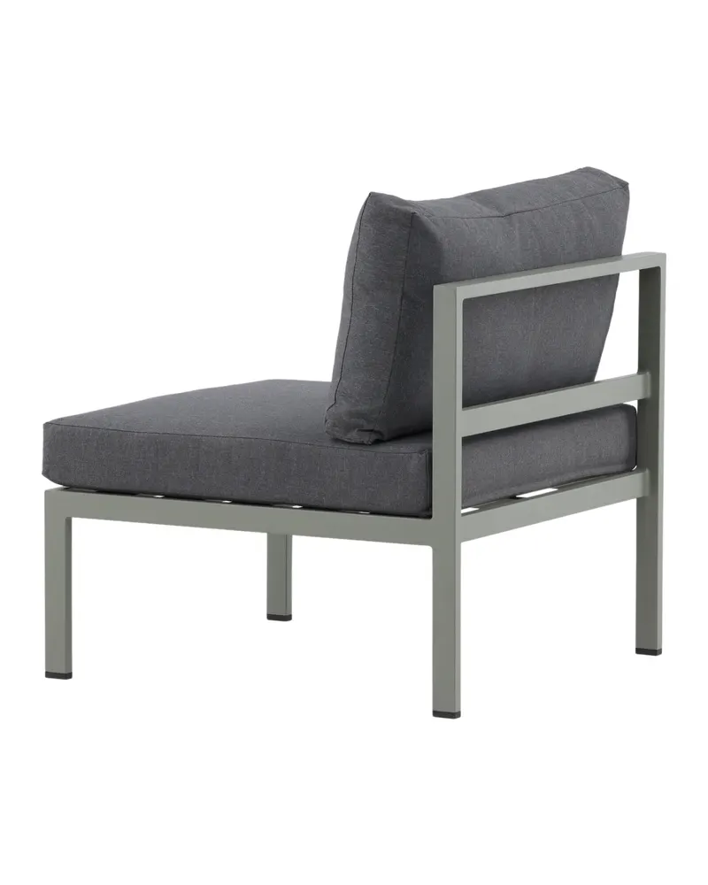 Copacabana Loungemodul für modulare Gartenmöbel in 74 × 65 × 70 cm, Grau, Gestell Khaki, Polyester, Ansicht 9