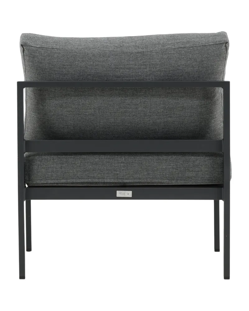Copacabana Loungemodul für modulare Gartenmöbel in 74 × 65 × 70 cm, Grau, Gestell Schwarz, Polyester, Ansicht 7