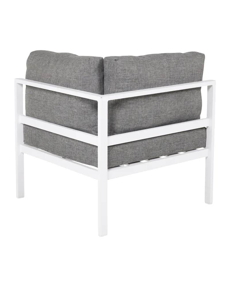 Copacabana Loungemodul für modulare Gartenmöbel in 74 × 65 × 74 cm, Weiß, Polyester, Ansicht 3
