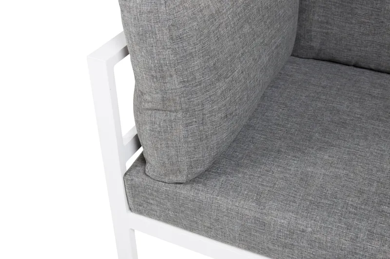 Copacabana Loungemodul für modulare Gartenmöbel in 74 × 65 × 74 cm, Weiß, Polyester, Ansicht 4