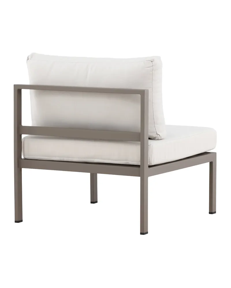Copacabana Loungemodul für modulare Gartenmöbel in 74 × 65 × 70 cm, Beige, Gestell Braun, Olefin, Ansicht 10