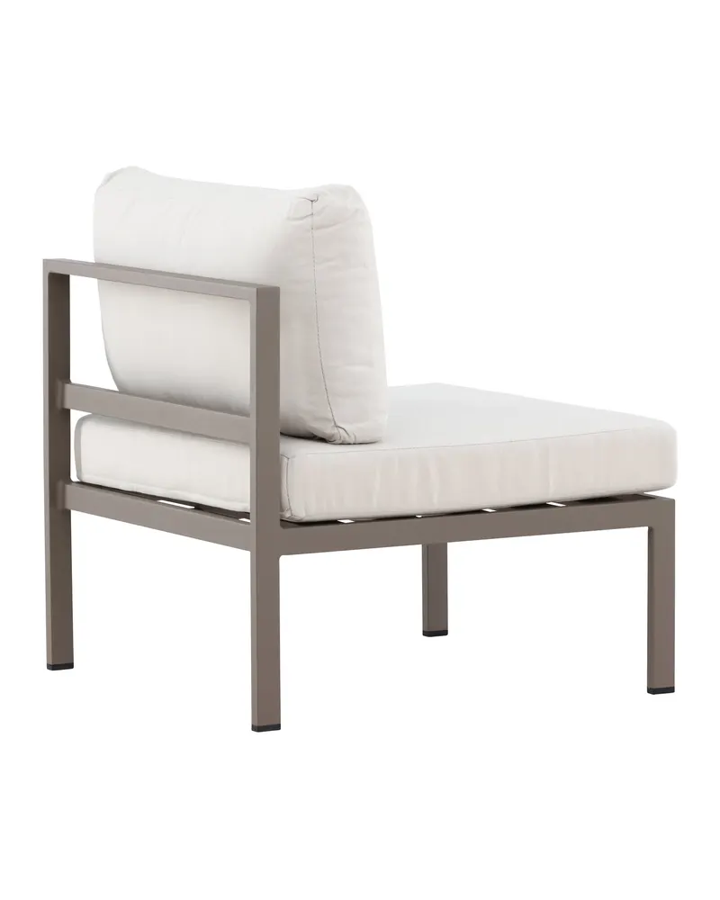 Copacabana Loungemodul für modulare Gartenmöbel in 74 × 65 × 70 cm, Beige, Gestell Braun, Olefin, Ansicht 11