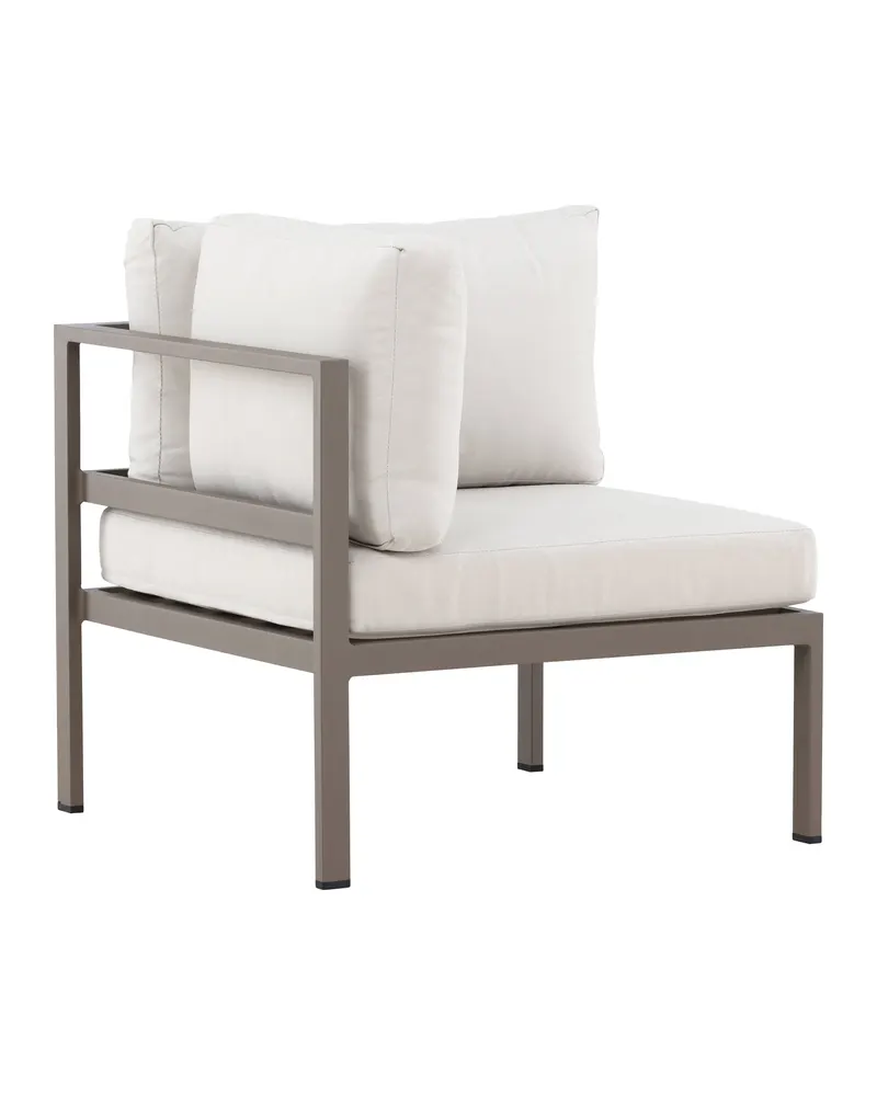 Copacabana Loungemodul für modulare Gartenmöbel in 74 × 74 × 65 cm, Beige, Polyester, Ansicht 3
