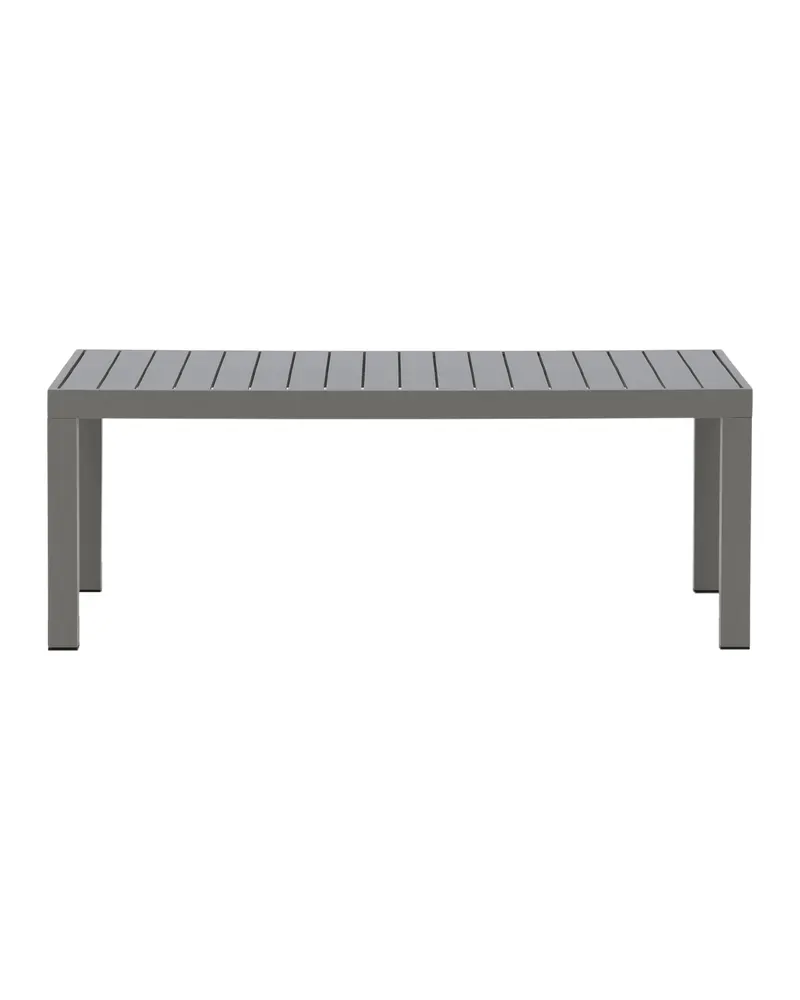 Copacabana Loungetisch aus Aluminium in Khaki, Ansicht 1