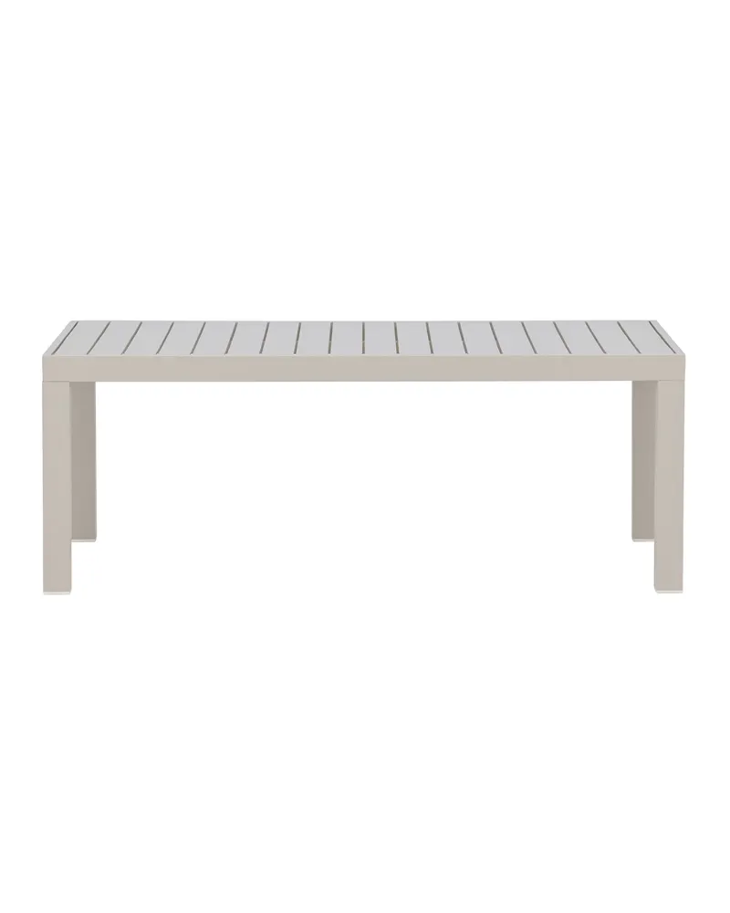 Copacabana Loungetisch aus Aluminium in Beige, Ansicht 10