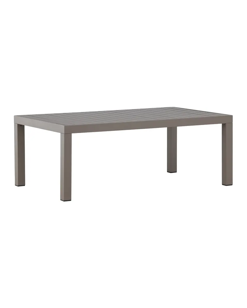 Copacabana Loungetisch aus Aluminium in Braun, Ansicht 9