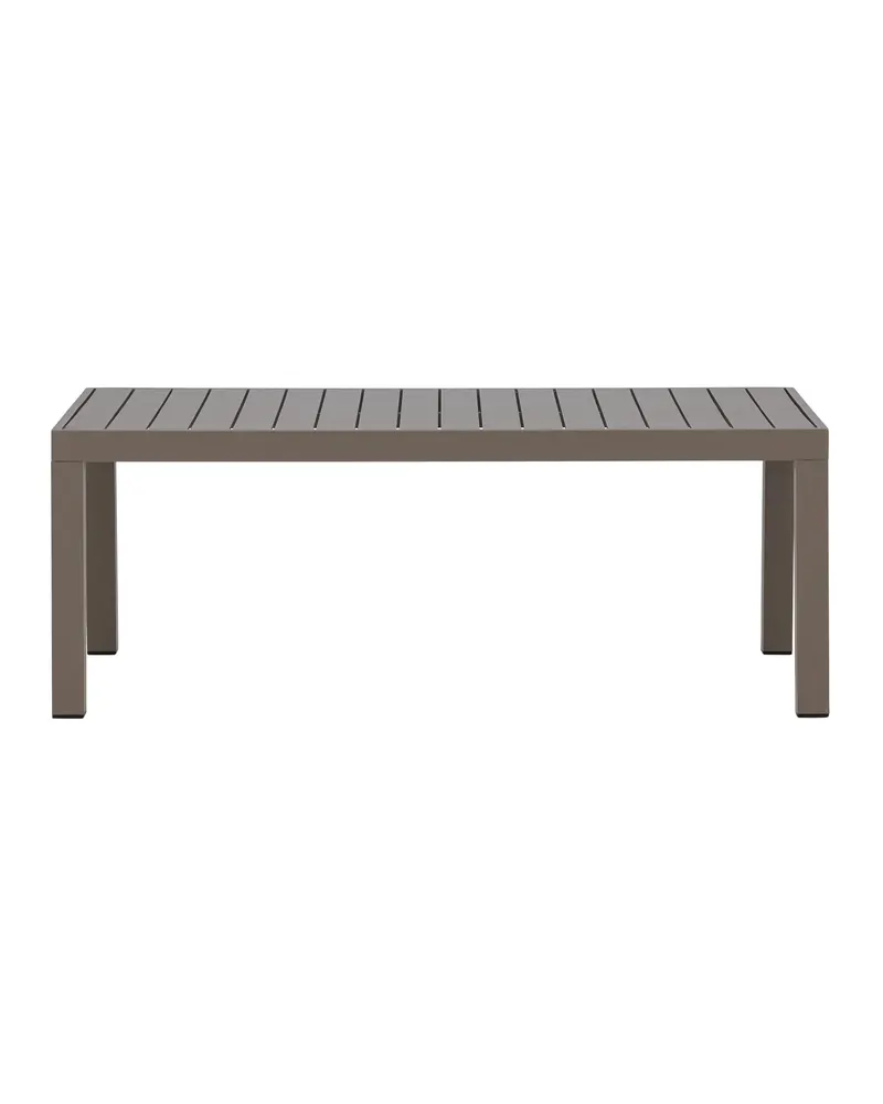Copacabana Loungetisch aus Aluminium in Braun, Ansicht 10