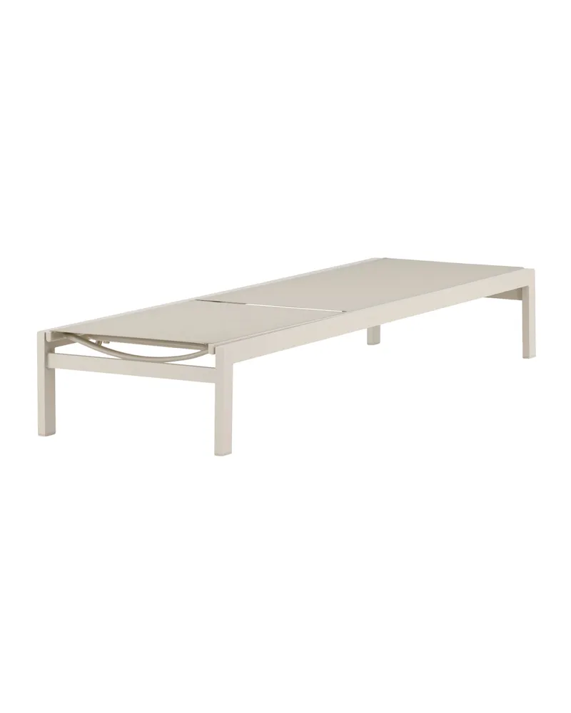 Copacabana Sonnenliege aus Aluminium und Textilene in Beige, Ansicht 12