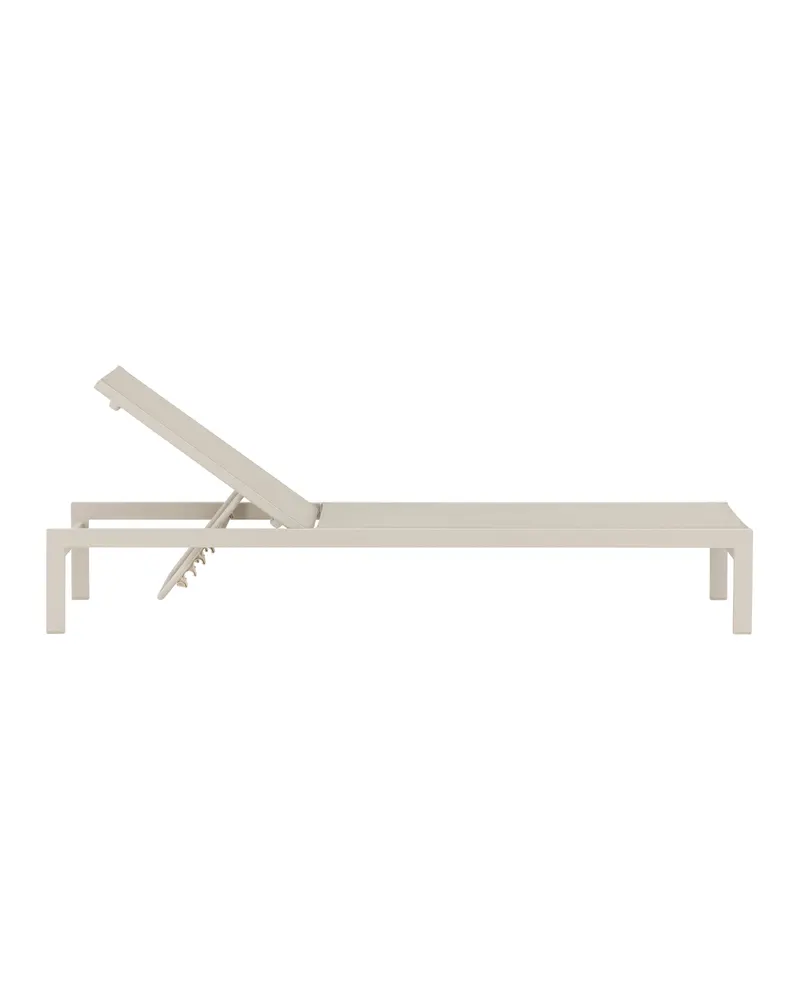 Copacabana Sonnenliege aus Aluminium und Textilene in Beige, Ansicht 14