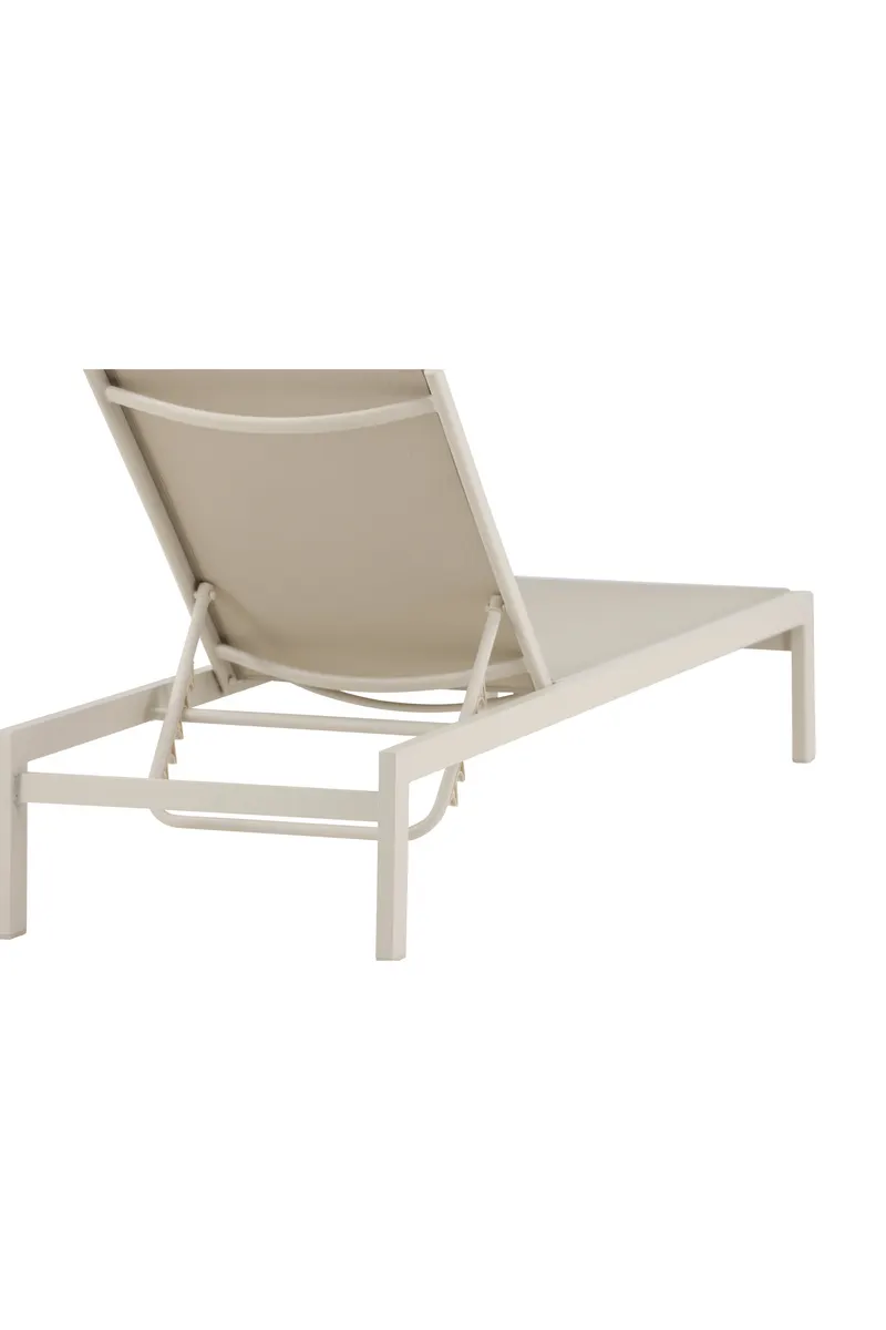 Copacabana Sonnenliege aus Aluminium und Textilene in Beige, Ansicht 20