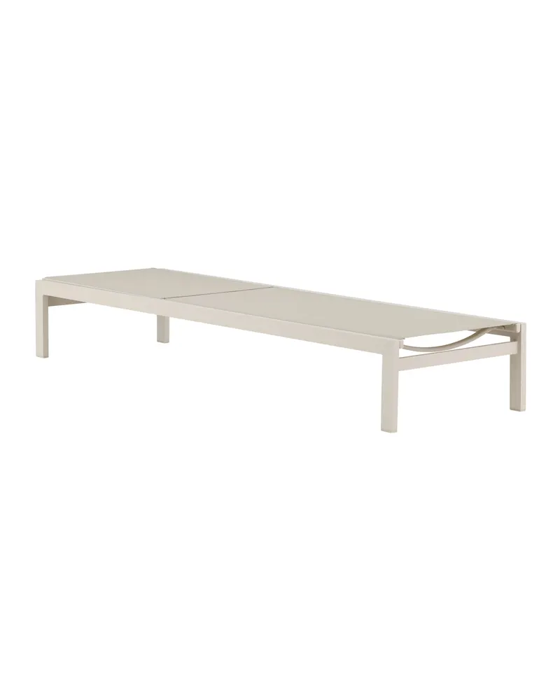 Copacabana Sonnenliege aus Aluminium und Textilene in Beige, Ansicht 3