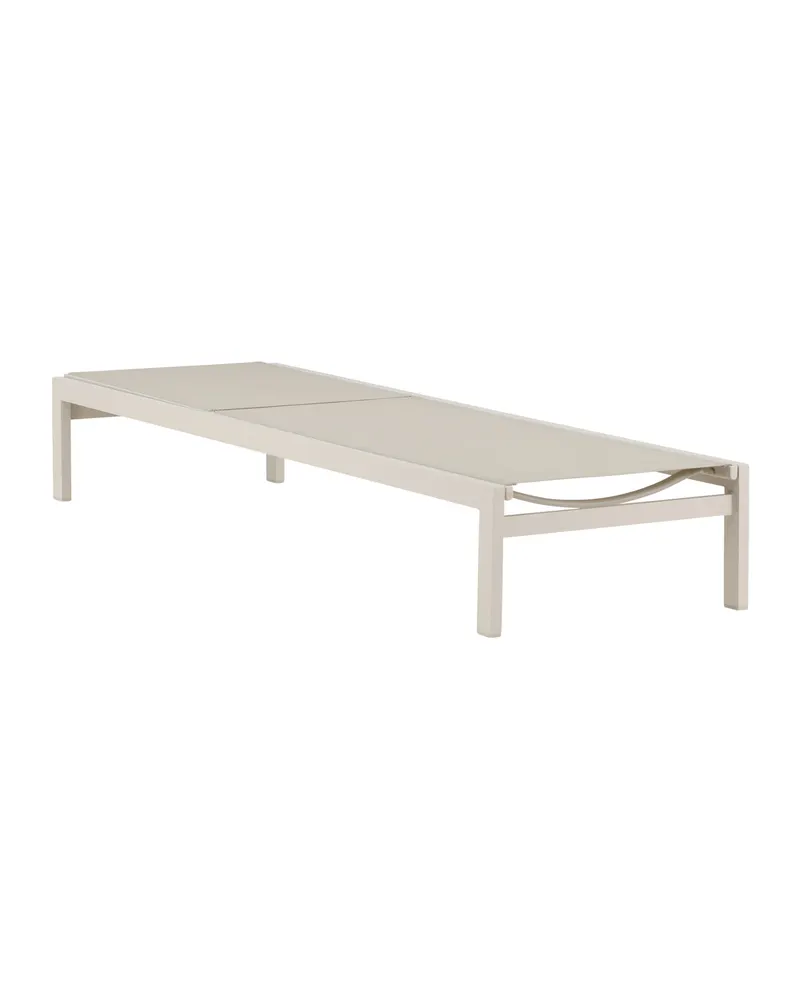 Copacabana Sonnenliege aus Aluminium und Textilene in Beige, Ansicht 4