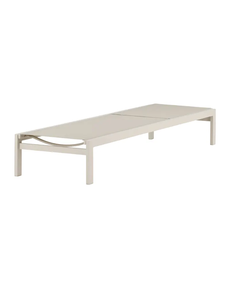 Copacabana Sonnenliege aus Aluminium und Textilene in Beige, Ansicht 6