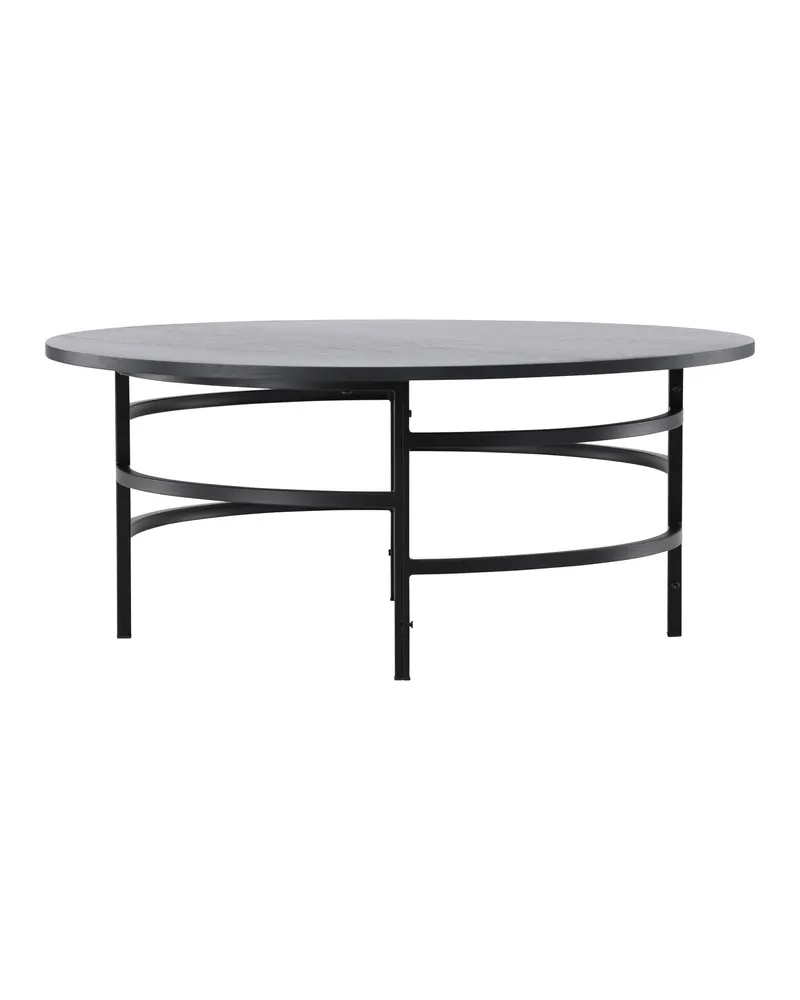 Copenhagen runder Couchtisch Ø 100 cm mit Ringgestell in Schwarz, Ansicht 10