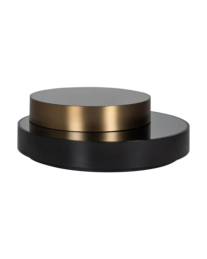 Couchtisch Alexander Jones Slice, Schwarz/Goldfarben von Richmond Interiors, Produktansicht 2