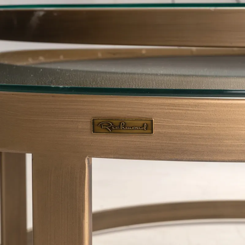 Couchtisch Bloomville Brass Shagreen 2er-Set von Richmond Interiors, Produktansicht 4