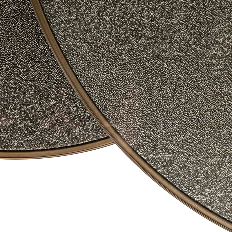 Couchtisch Bloomville Brass Shagreen 2er-Set von Richmond Interiors, Produktansicht 6