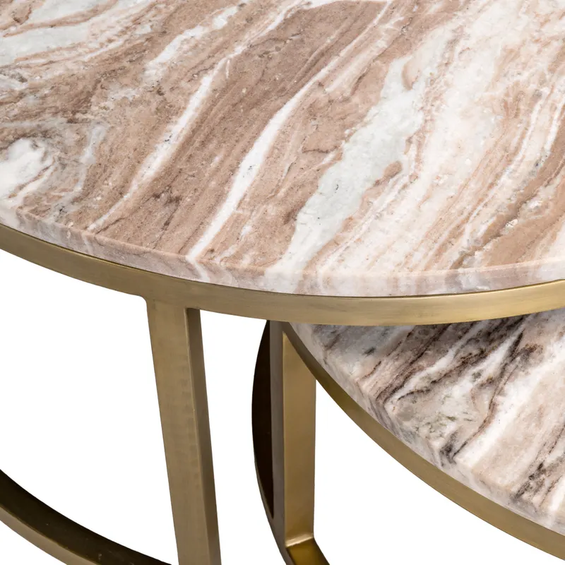 Couchtisch Bottega, Blush beige, 2er-Set von Richmond Interiors, Produktansicht 6