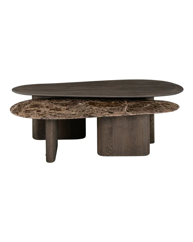 Couchtisch Castello, Smoked Charcoal, 2er-Set von Richmond Interiors