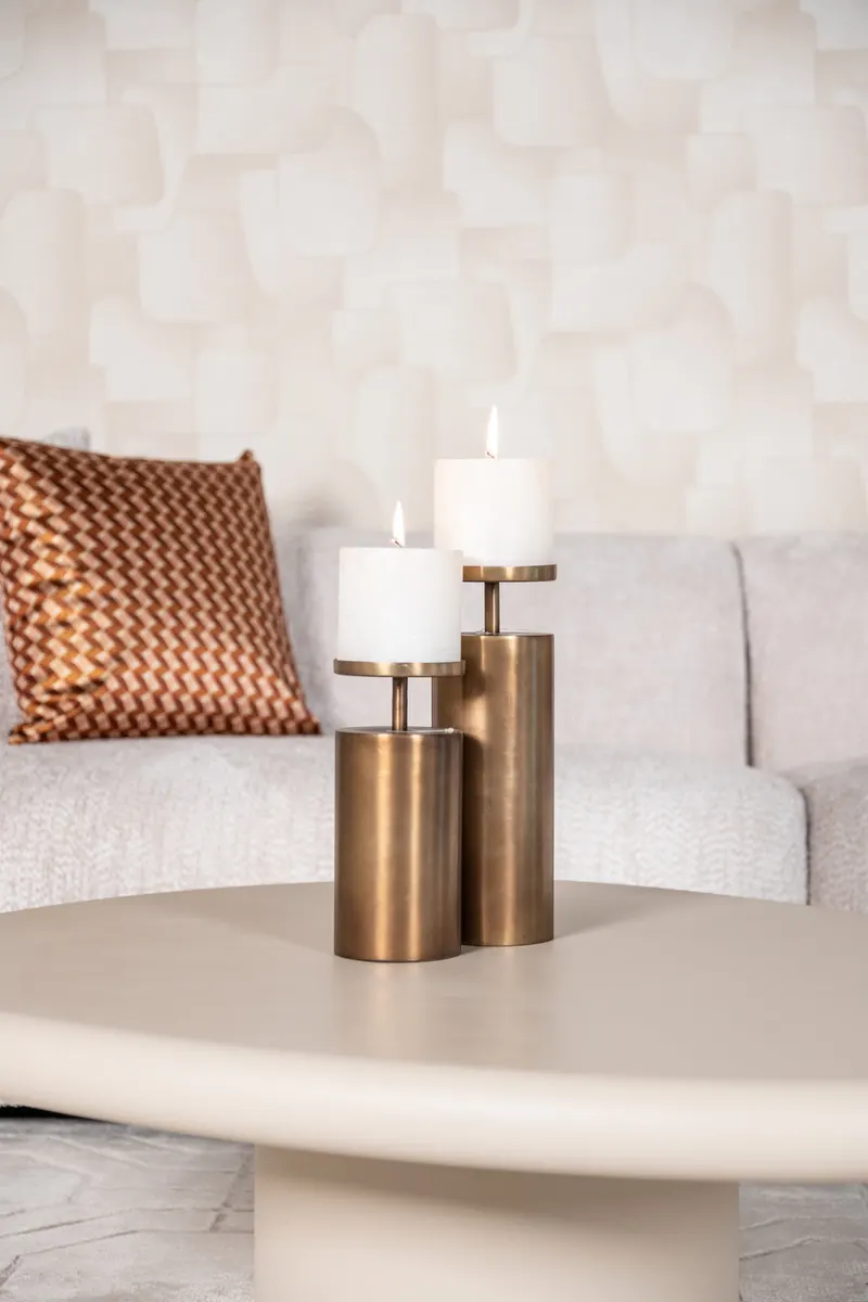 Couchtisch Clayton, Beige, 110 × 90 cm von Richmond Interiors, Wohnbeispiel 7, im Wohnraum