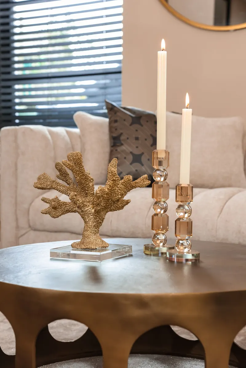 Dekoobjekt Mette, Goldfarben von Richmond Interiors, Wohnbeispiel 5, im Wohnraum