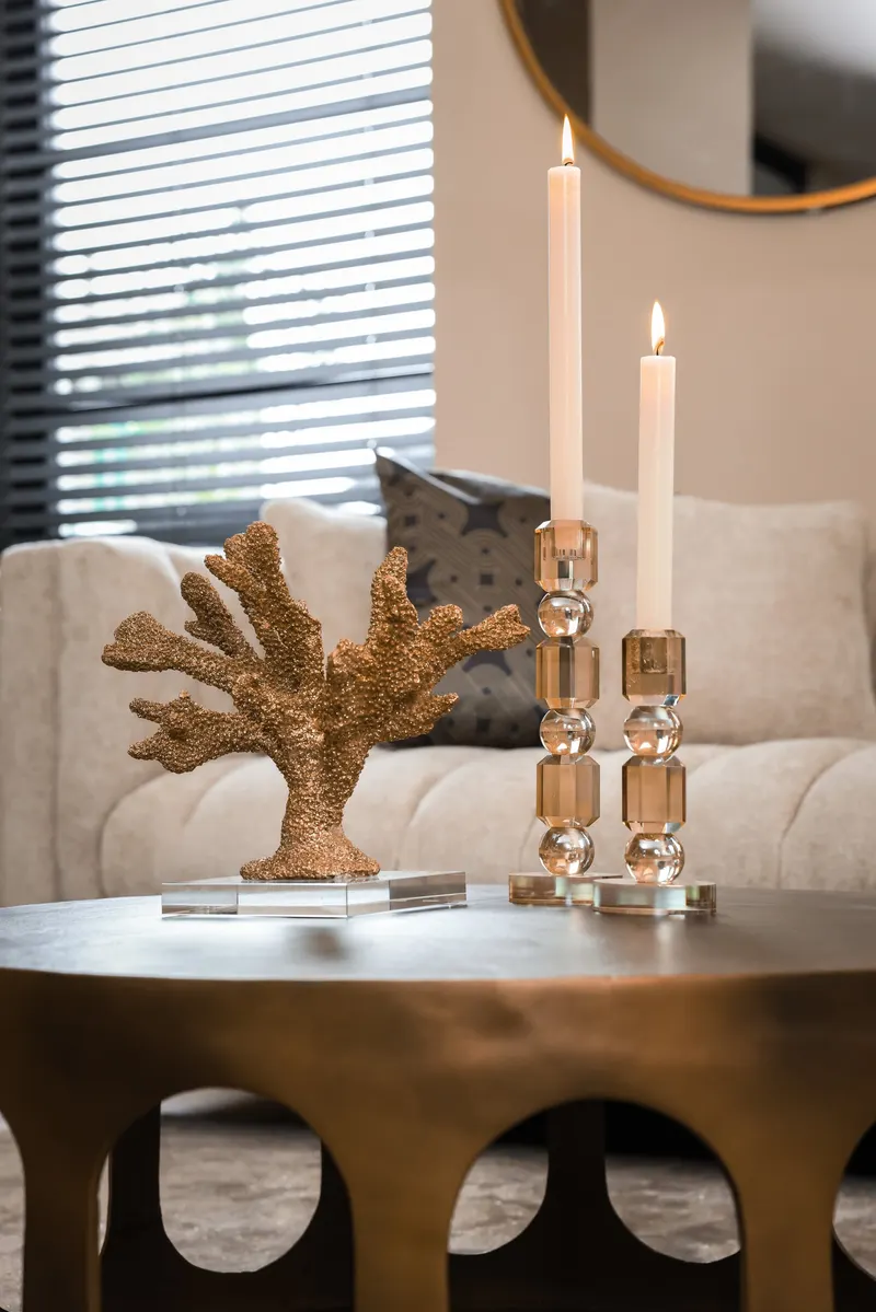 Dekoobjekt Mette, Goldfarben von Richmond Interiors, Wohnbeispiel 6, im Wohnraum