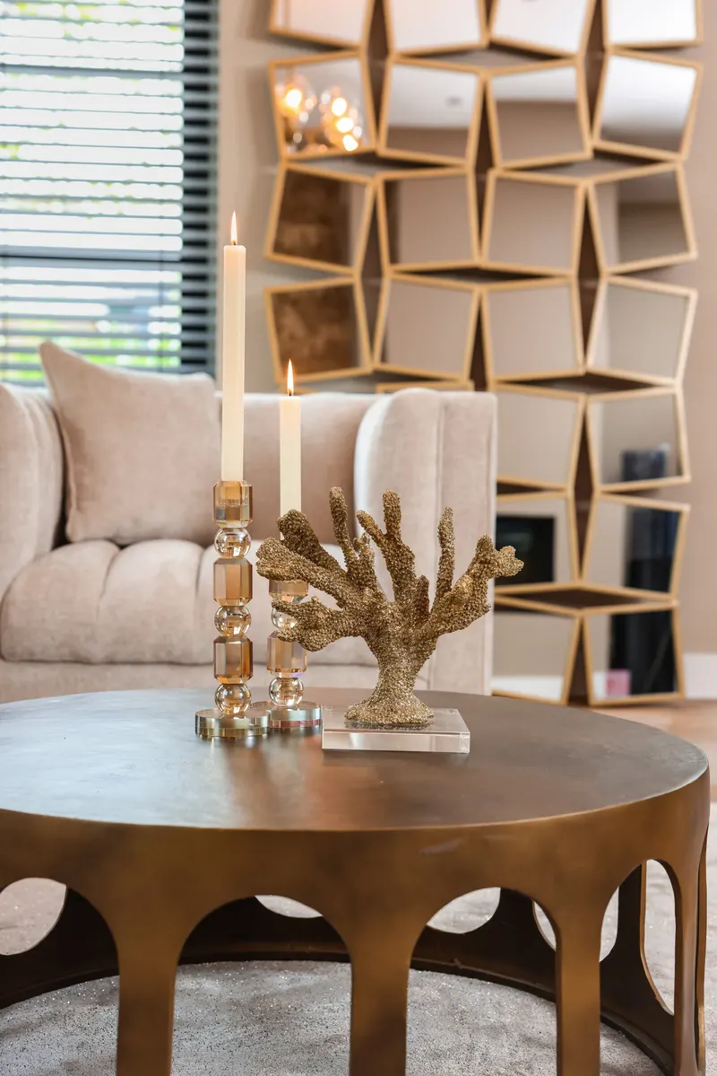 Dekoobjekt Mette, Goldfarben von Richmond Interiors, Wohnbeispiel 8, im Wohnraum
