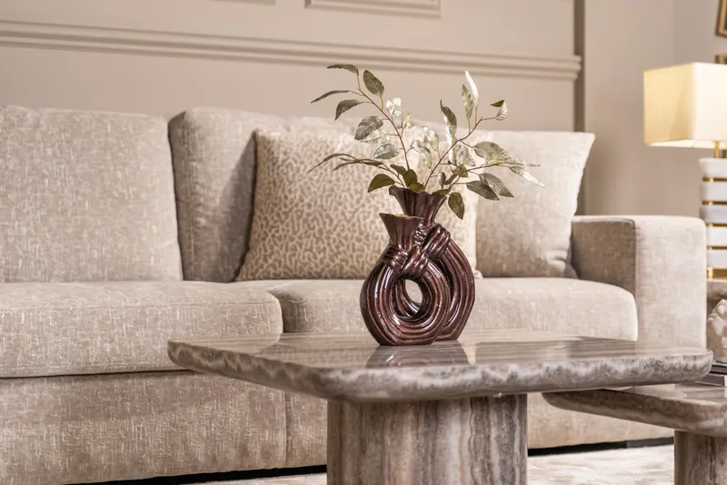 Dulce, Grau, 2er-Set von Richmond Interiors, Wohnbeispiel 6, im Wohnraum