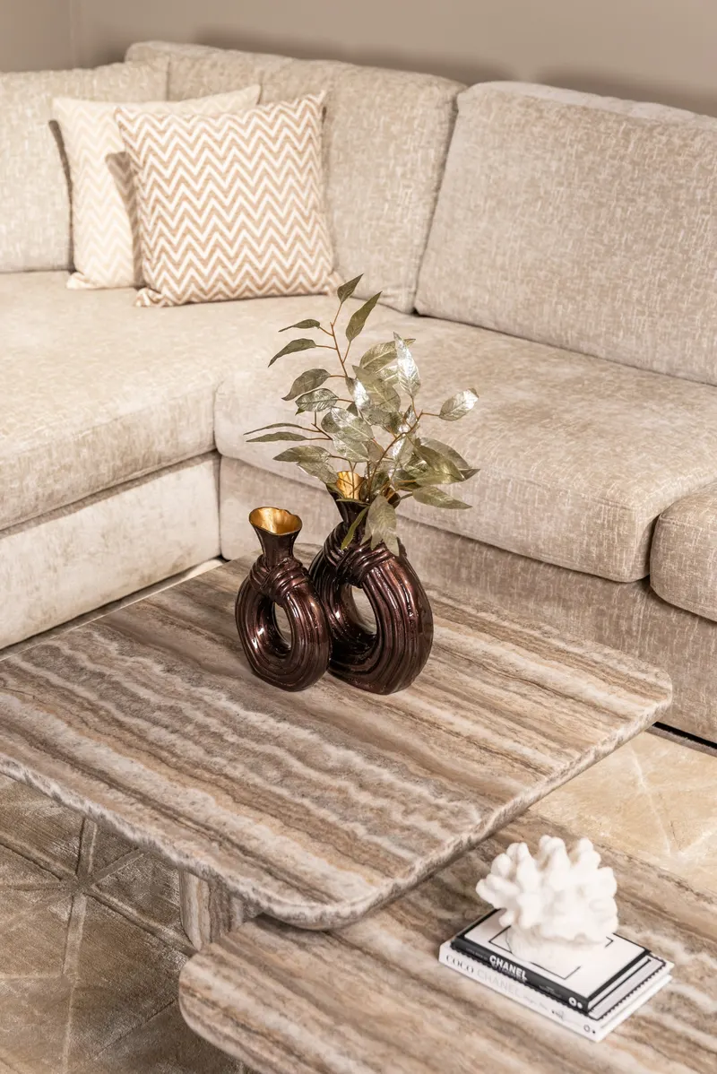 Dulce, Grau, 2er-Set von Richmond Interiors, Wohnbeispiel 7, im Wohnraum