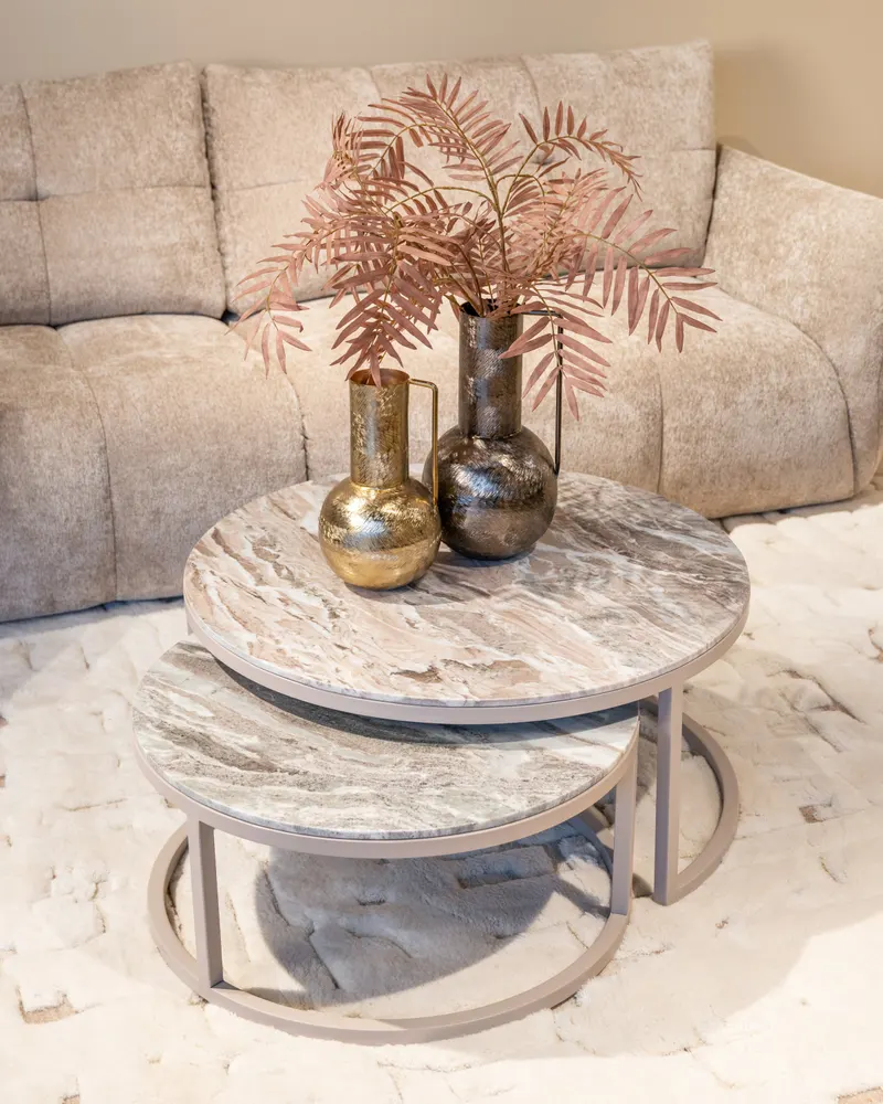 Couchtisch Fairfax, Clay, 2er-Set von Richmond Interiors, Wohnbeispiel 8, im Wohnraum