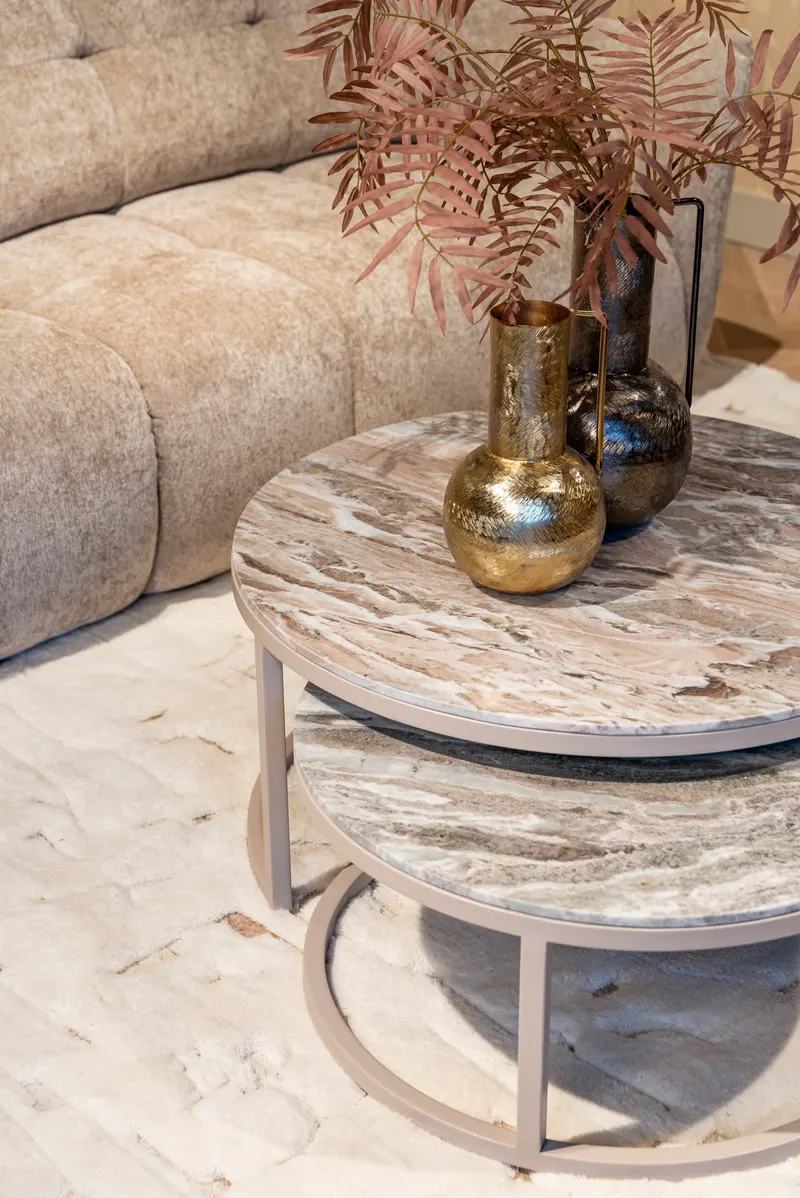 Couchtisch Fairfax, Clay, 2er-Set von Richmond Interiors, Wohnbeispiel 9, im Wohnraum