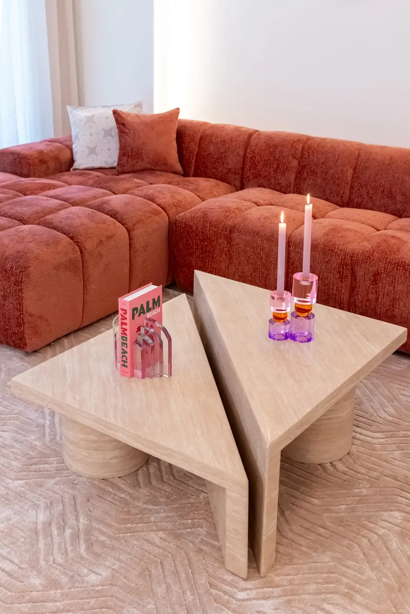 Couchtisch Fictus Beige, 2er-Set von Richmond Interiors, Wohnbeispiel 11, im Wohnraum