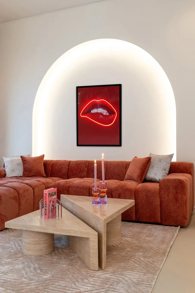 Couchtisch Fictus Beige, 2er-Set von Richmond Interiors, Wohnbeispiel 13, im Wohnraum