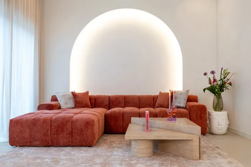 Couchtisch Fictus Beige, 2er-Set von Richmond Interiors, Wohnbeispiel 6, im Wohnraum