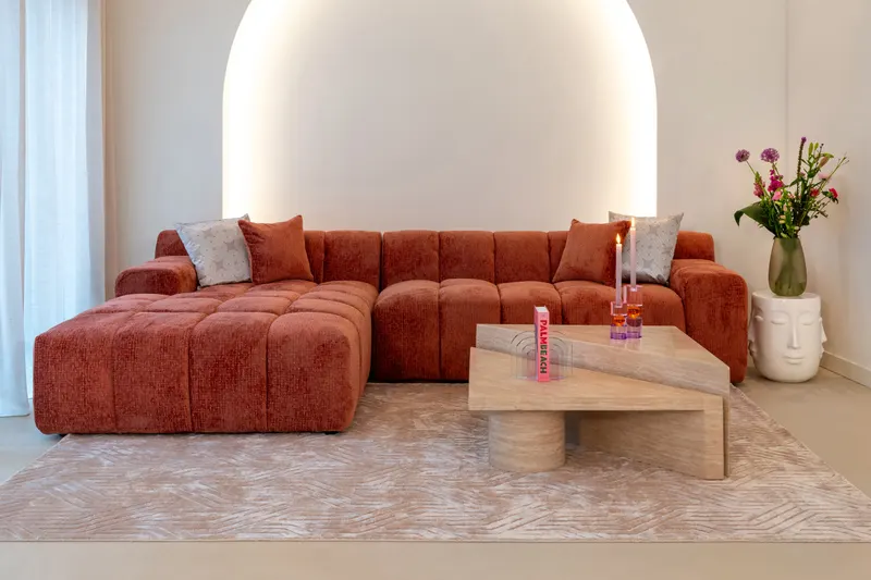 Couchtisch Fictus Beige, 2er-Set von Richmond Interiors, Wohnbeispiel 8, im Wohnraum