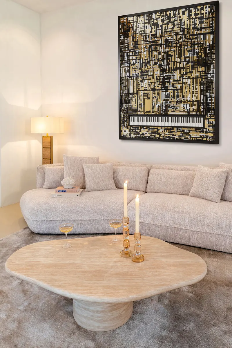 Couchtisch Fictus Beige von Richmond Interiors, Wohnbeispiel 11, im Wohnraum