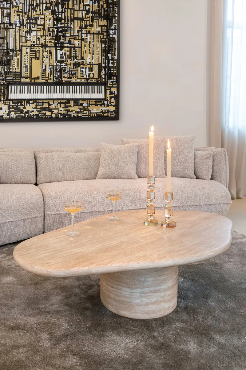 Couchtisch Fictus Beige von Richmond Interiors, Wohnbeispiel 6, im Wohnraum