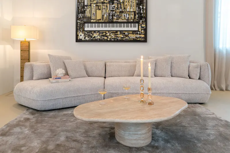 Couchtisch Fictus Beige von Richmond Interiors, Wohnbeispiel 9, im Wohnraum